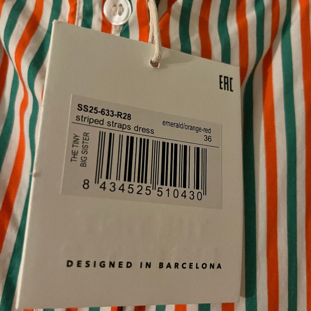 STRIPED STRAPS DRESS - Picture 4 of 4